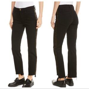 Frame Le High Straight Stagger-Hem Jean